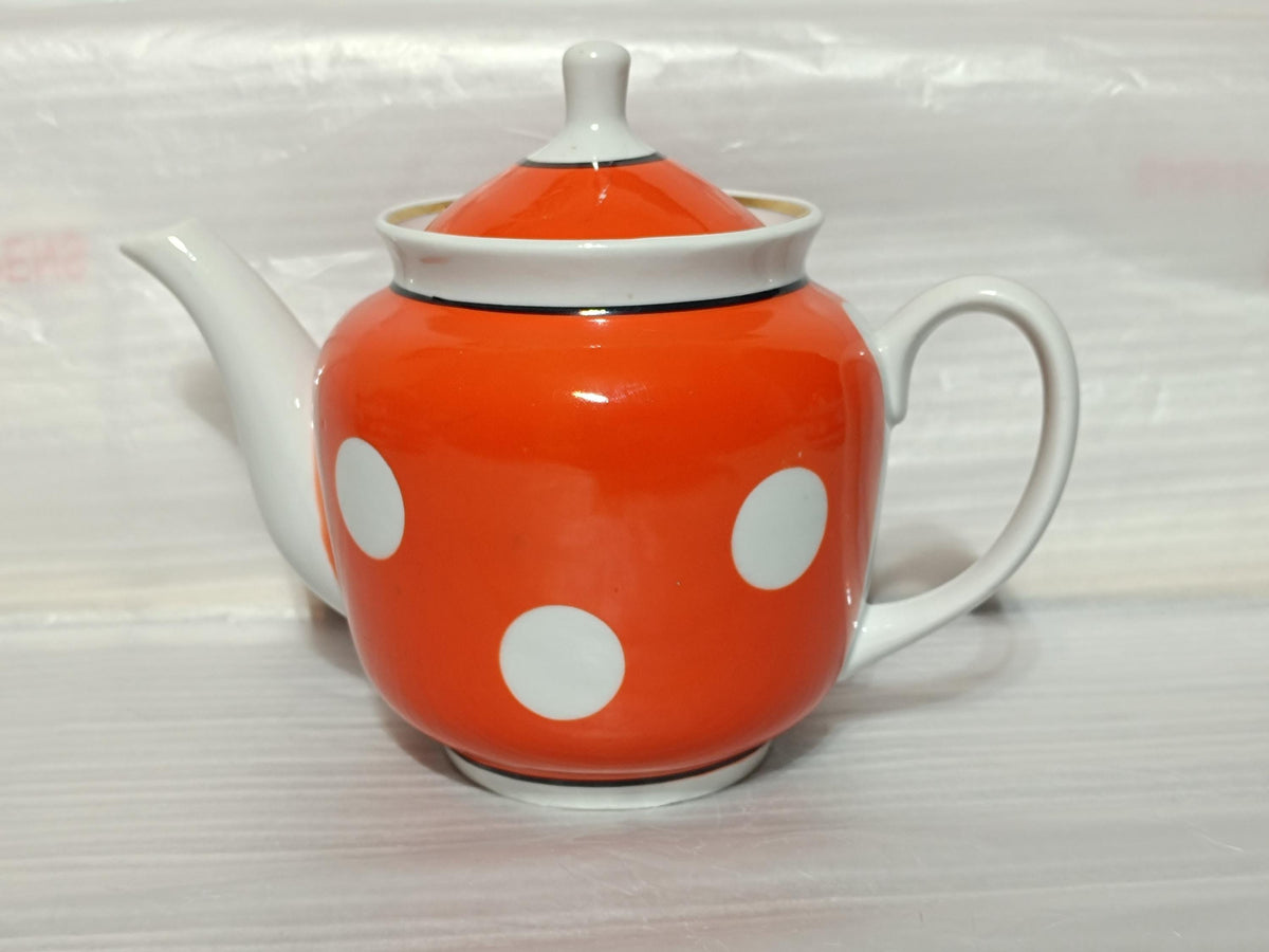 Vintage Soviet Druzhovka Teapot Goroshek Polka dot 600ml