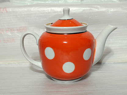 Vintage Soviet Druzhovka Teapot Goroshek Polka dot 600ml