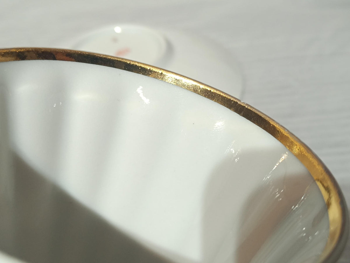 Vintage Soviet Cup and Saucer LFZ Lomonosov Porcelain Factory