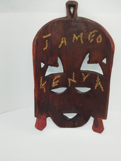 Wooden Jambo Kenya Mask