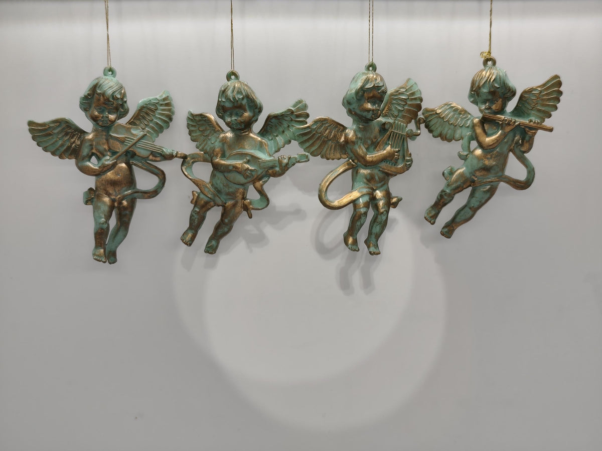4 Angels Plastic Ornaments Decoration