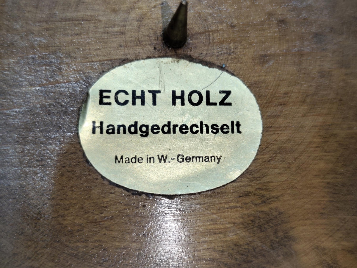 Vtg Wooden Candleholders West Germany
