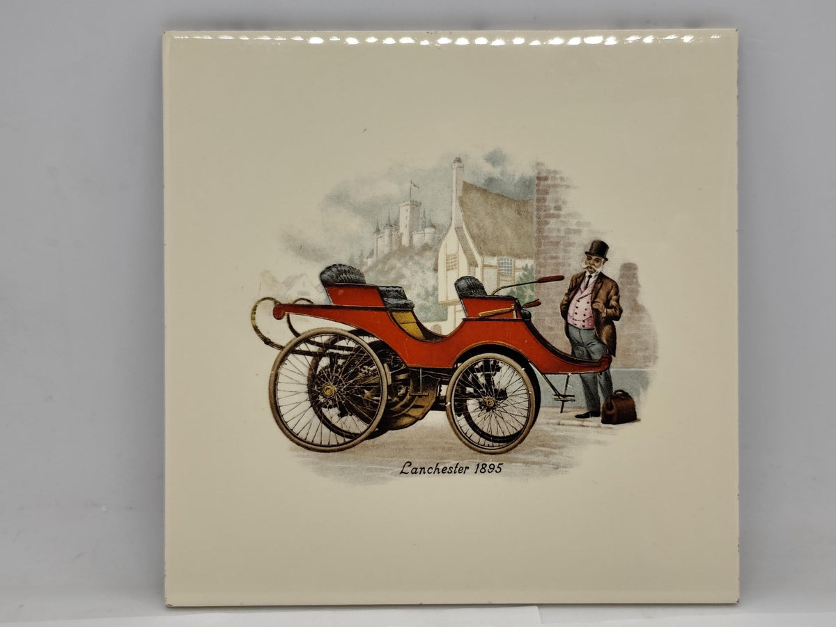 Decorative tile decoration Lanchester 1895 - porcelain