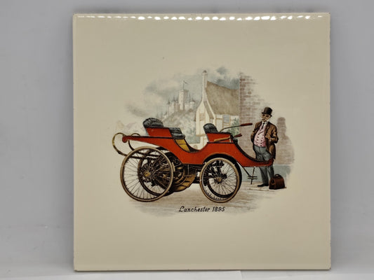 Decorative tile decoration Lanchester 1895 - porcelain