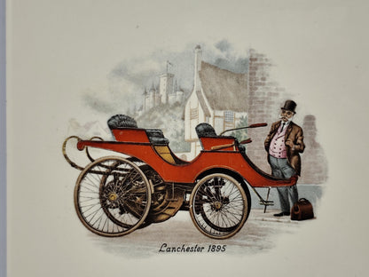 Decorative tile decoration Lanchester 1895 - porcelain