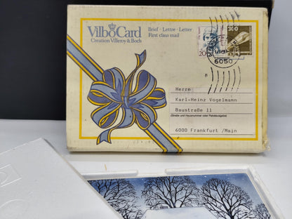 Villeroy & Boch Porcelain Creations Postcard Vilbo Card Winter