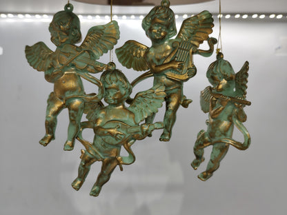 4 Angels Plastic Ornaments Decoration