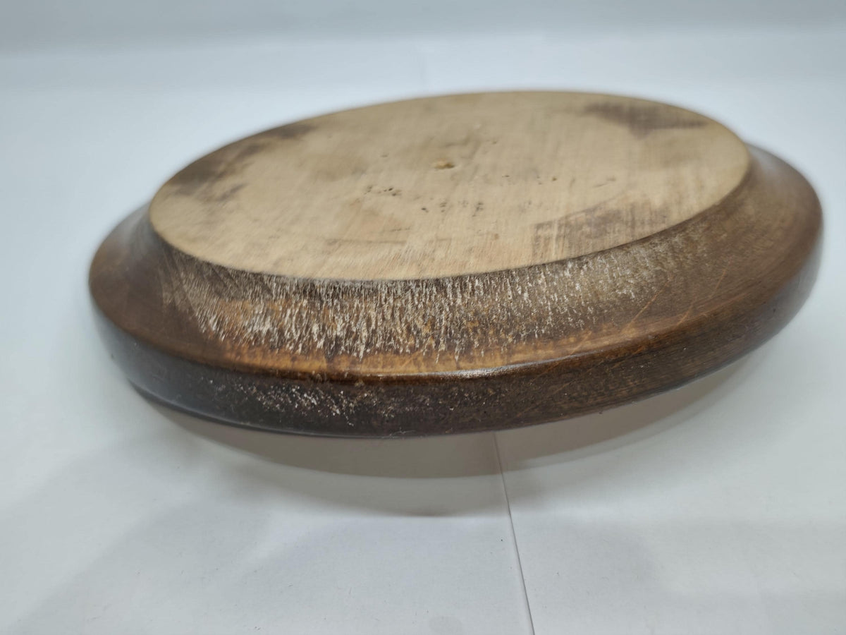 Vtg Wooden Candleholders West Germany