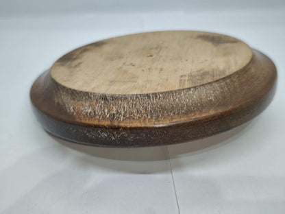 Vtg Wooden Candleholders West Germany