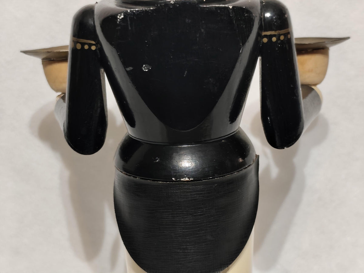 Vintage Erzgebirge Miner Candlestick 29 cm