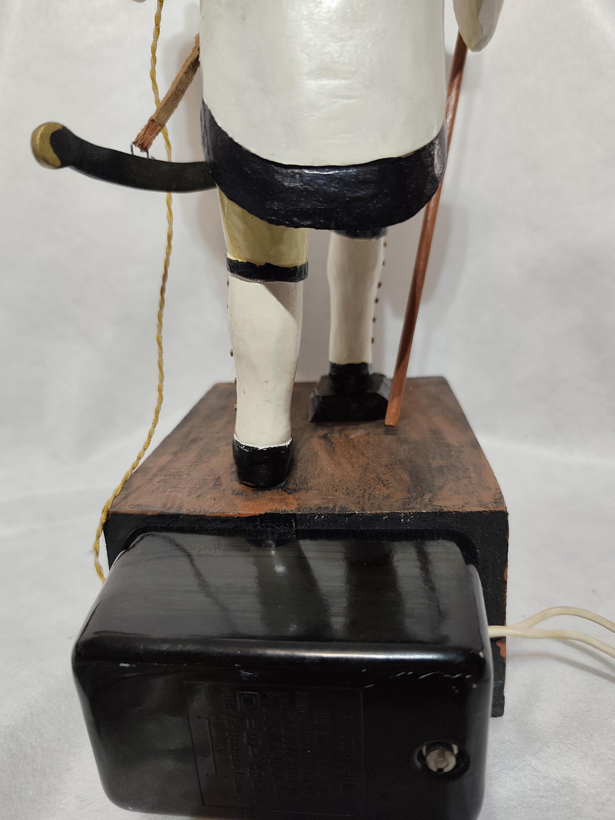 Wooden Erzgebirge Miner Gluck Auf Lamp