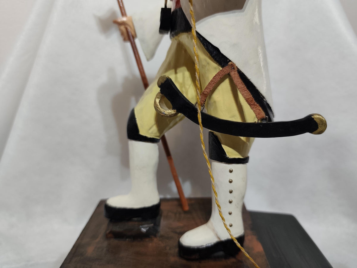 Wooden Erzgebirge Miner Gluck Auf Lamp