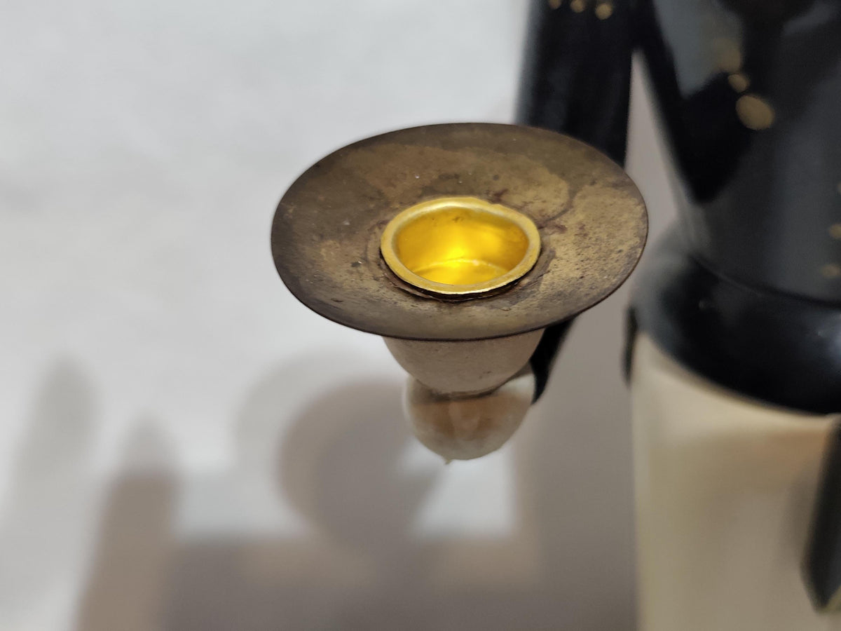 Vintage Erzgebirge Miner Candlestick 29 cm