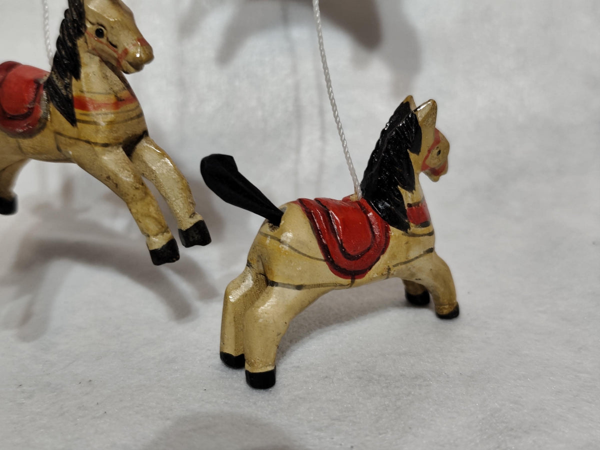 Vtg Mobile Carousel with Horses