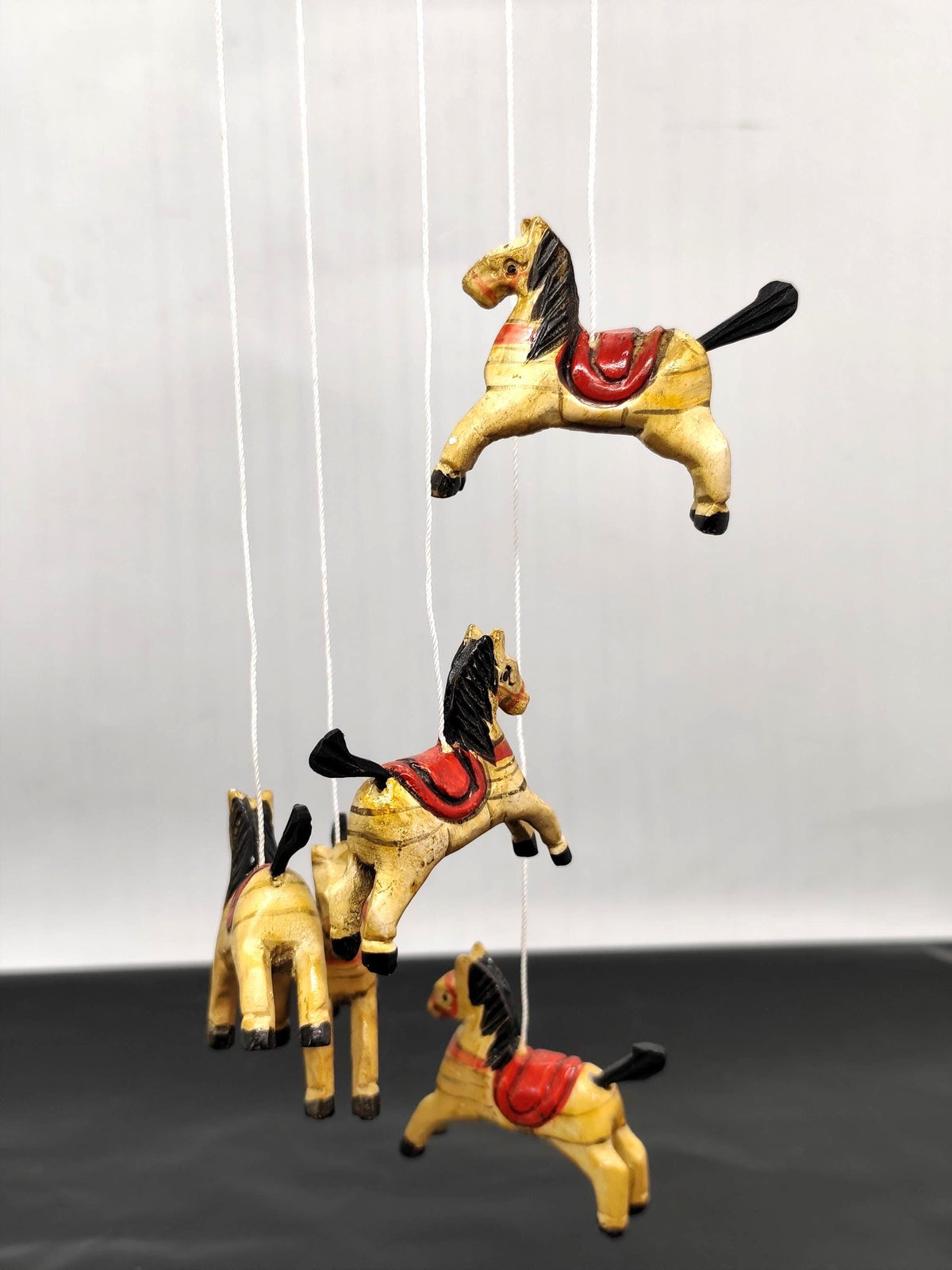 Vtg Mobile Carousel with Horses