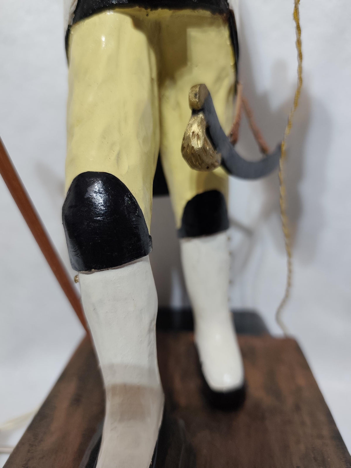Wooden Erzgebirge Miner Gluck Auf Lamp