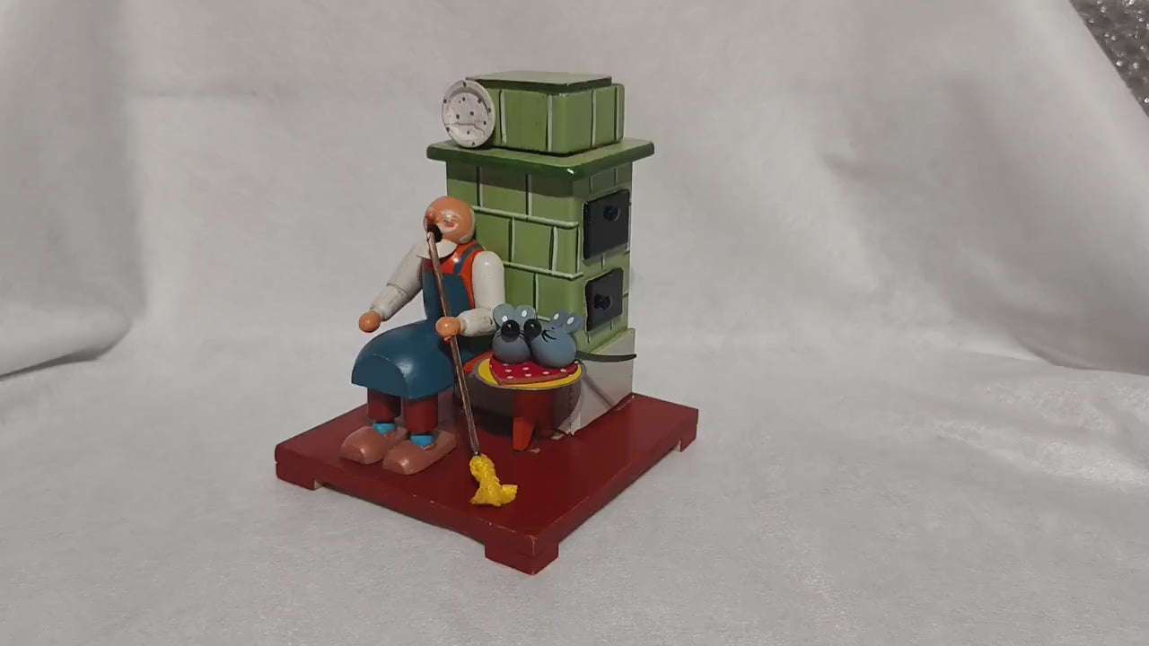 Vintage Incense Smoker Grandpa and the warm stove Refurbished
